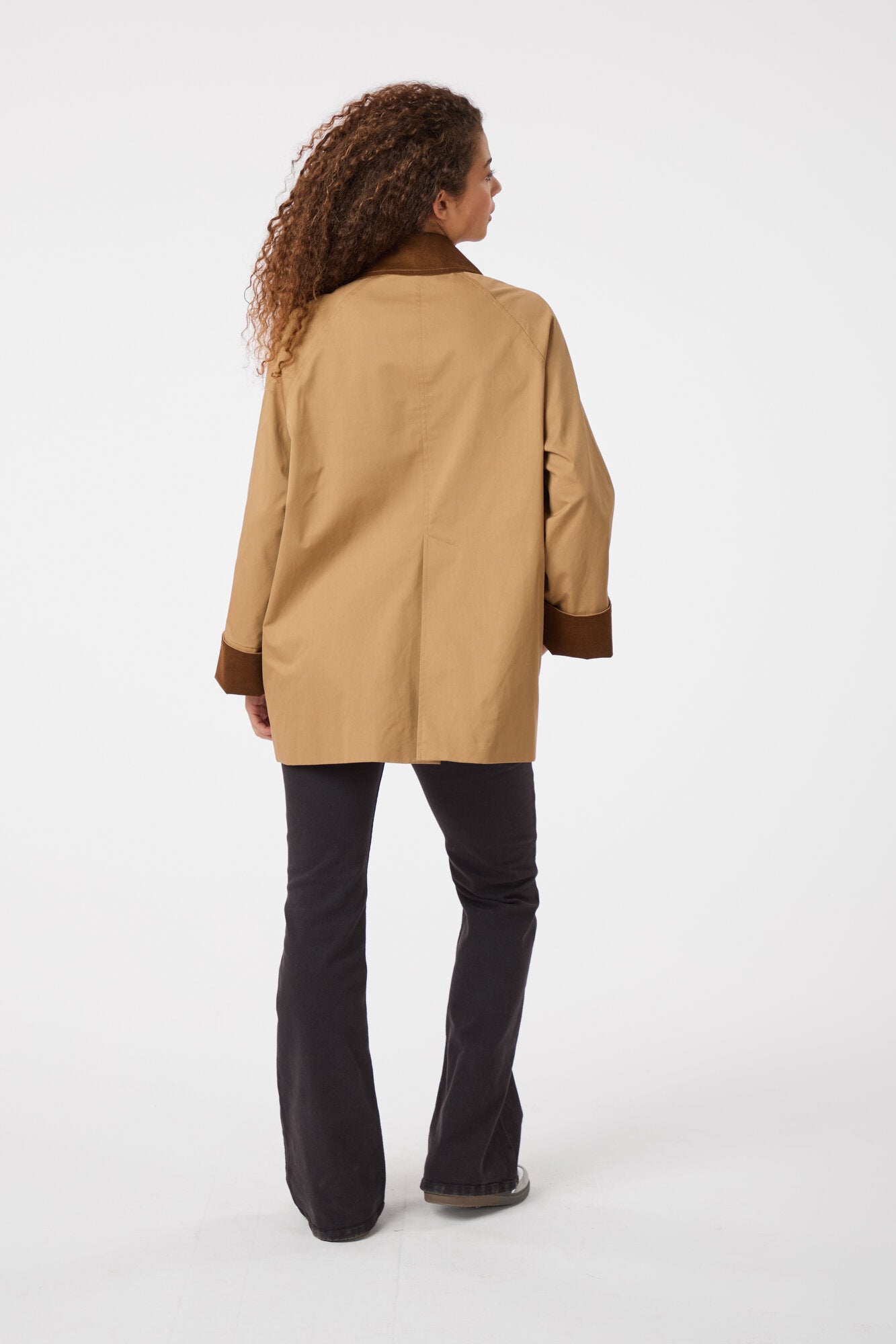 Anastacia Cord jakke - Dark Tan